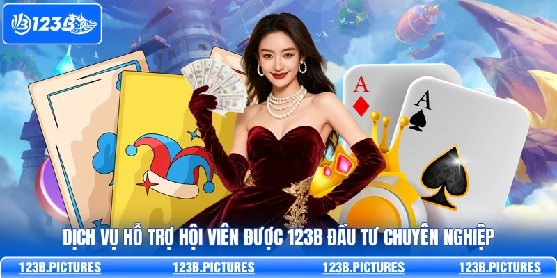 Dịch vụ hỗ trợ hội viên được 123B đầu tư chuyên nghiệp
